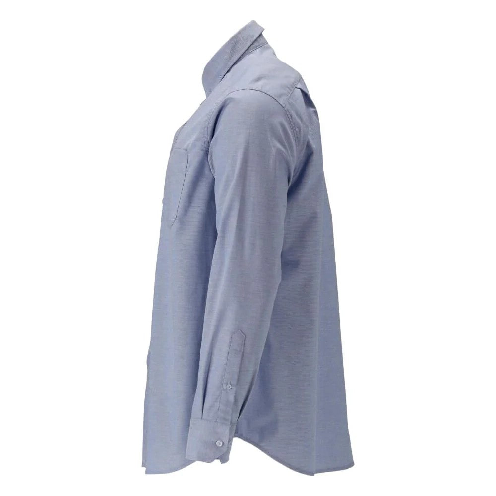 Light Blue - Side - Mascot Mens Frontline Oxford Shirt