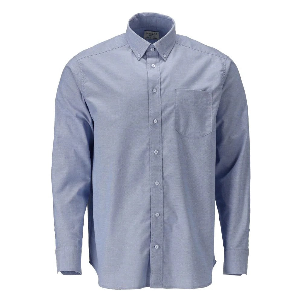 Light Blue - Front - Mascot Mens Frontline Oxford Shirt