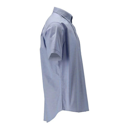Light Blue - Back - Mascot Mens Frontline Oxford Short-Sleeved Shirt