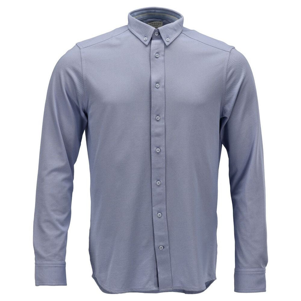 Light Blue - Front - Mascot Mens Frontline Slim Shirt