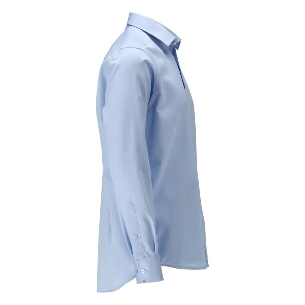 Light Blue - Back - Mascot Mens Frontline Poplin Slim Shirt