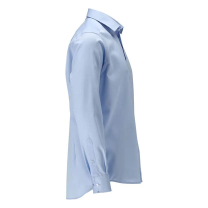 Light Blue - Back - Mascot Mens Frontline Poplin Slim Shirt