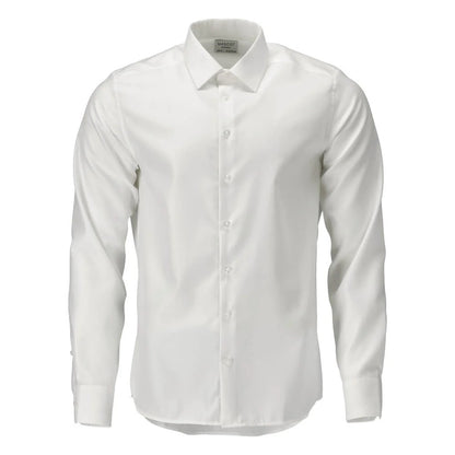 White - Front - Mascot Mens Frontline Poplin Slim Shirt
