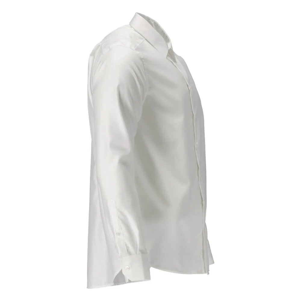 White - Back - Mascot Mens Frontline Poplin Slim Shirt