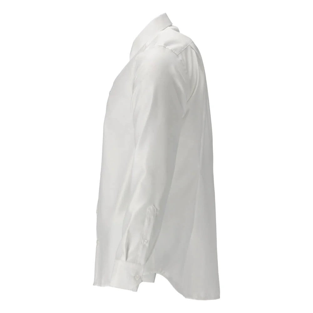 White - Side - Mascot Mens Frontline Poplin Slim Shirt