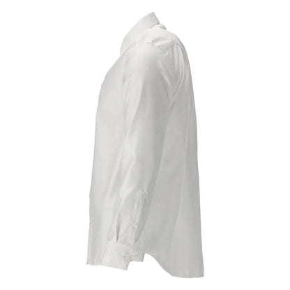 White - Side - Mascot Mens Frontline Poplin Slim Shirt