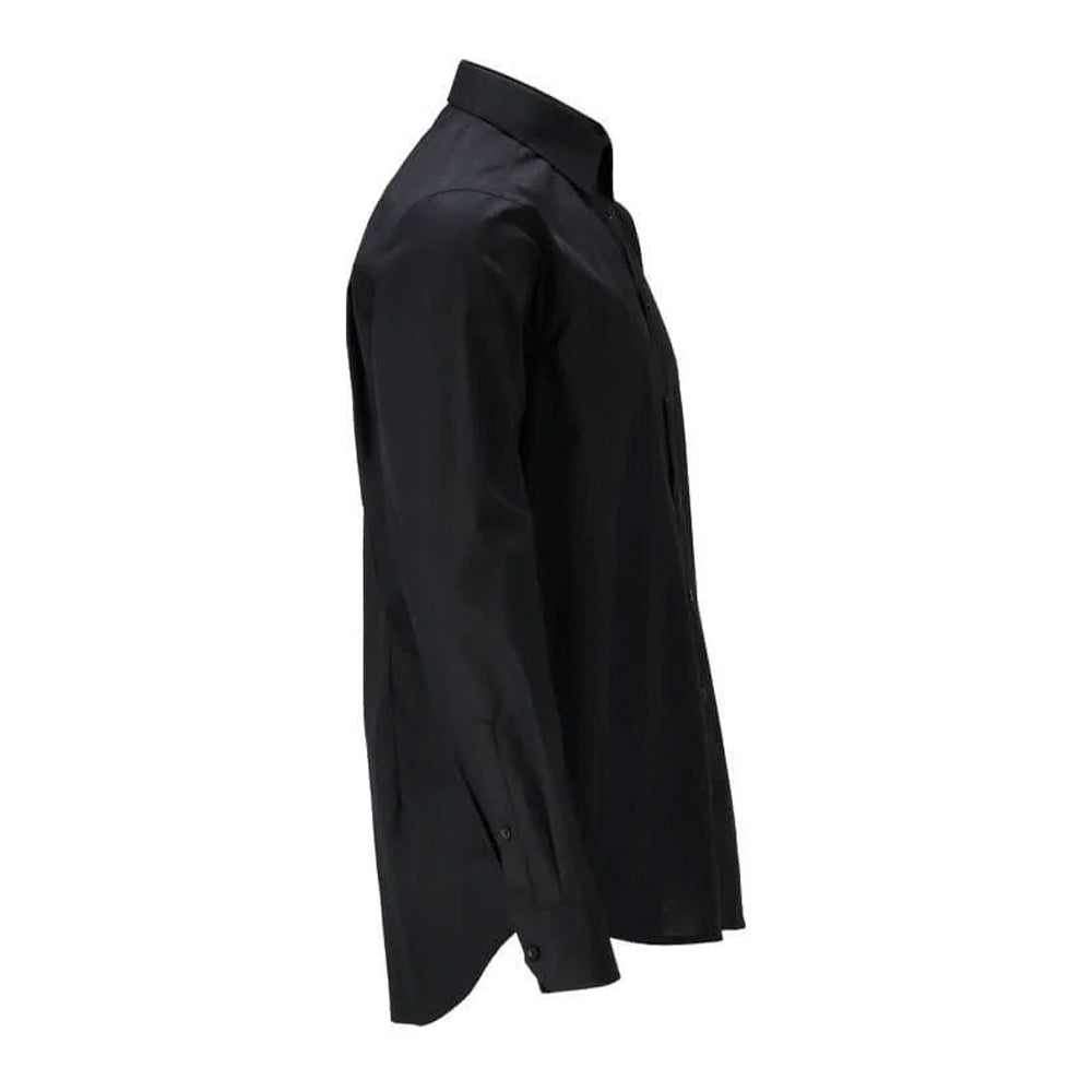 Deep Black - Back - Mascot Mens Frontline Poplin Shirt