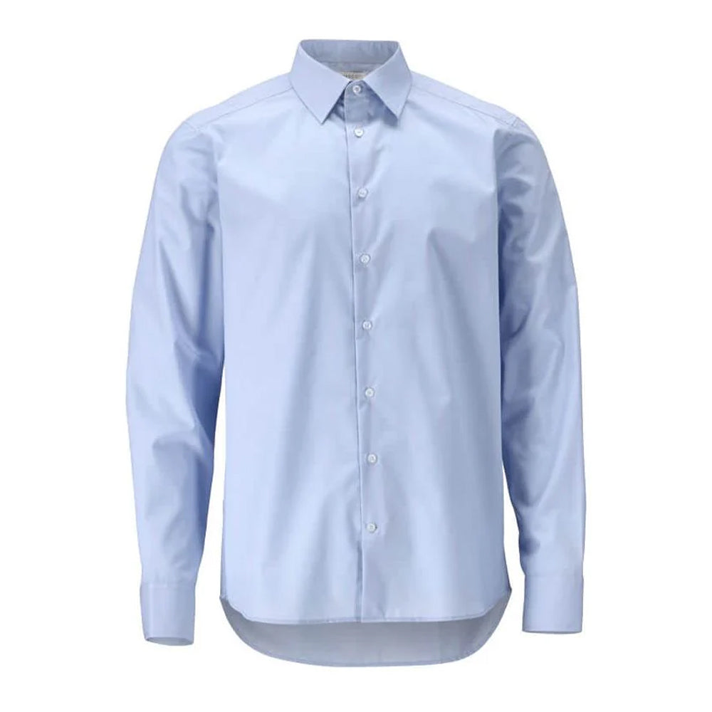 Light Blue - Front - Mascot Mens Frontline Poplin Shirt