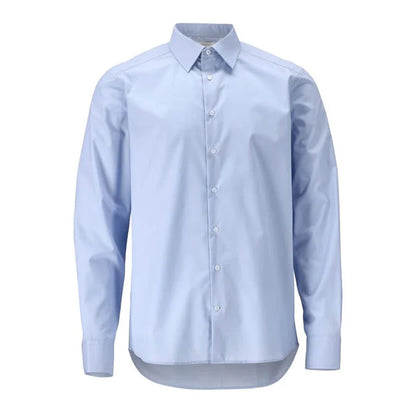 Light Blue - Front - Mascot Mens Frontline Poplin Shirt