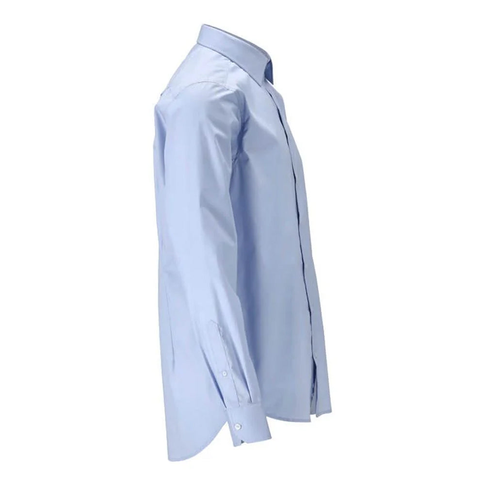 Light Blue - Back - Mascot Mens Frontline Poplin Shirt