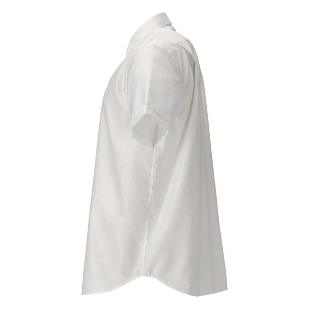 White - Side - Mascot Mens Frontline Poplin Short-Sleeved Shirt