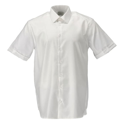 White - Front - Mascot Mens Frontline Poplin Short-Sleeved Shirt