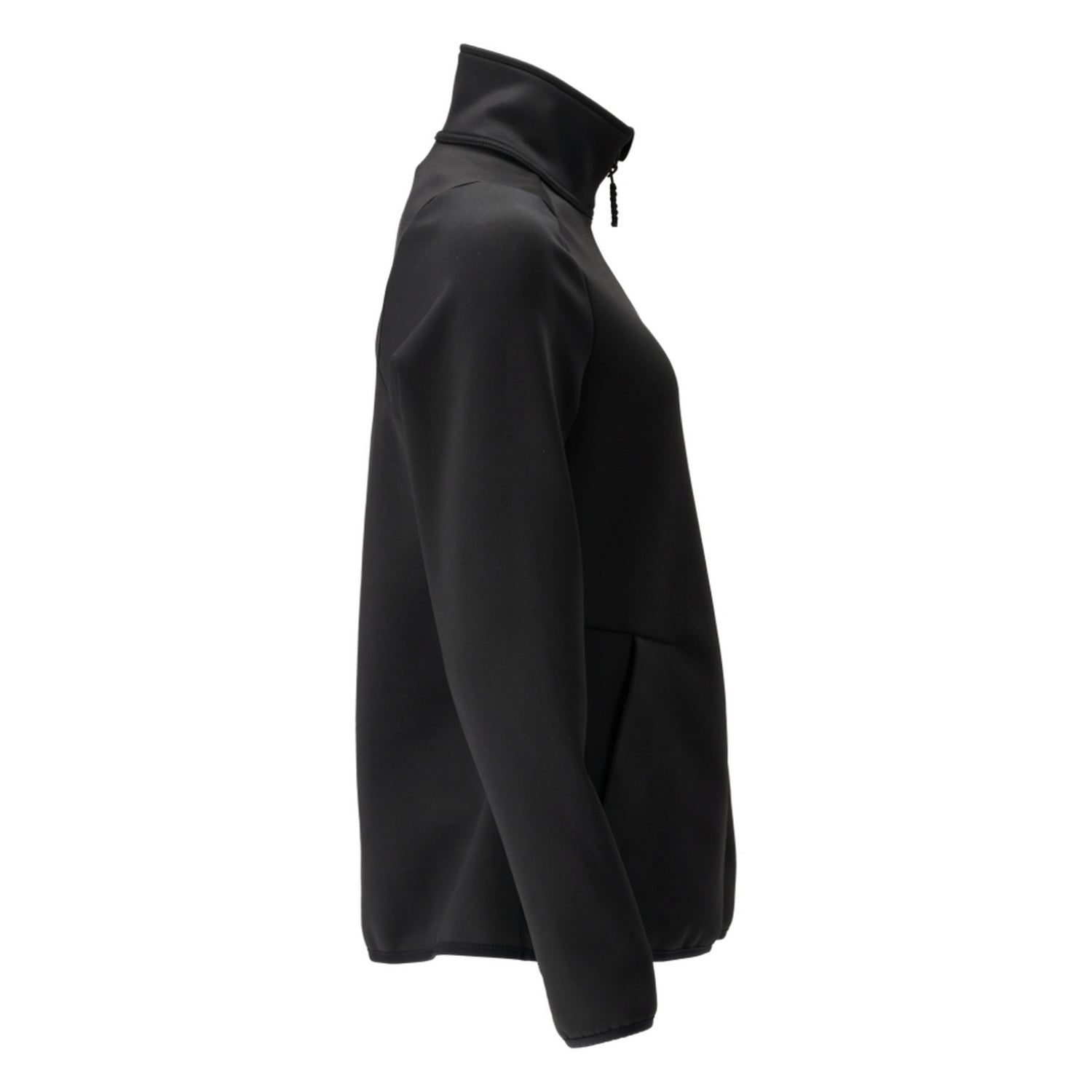 Black - Side - Mascot Womens-Ladies Customised Fleece Jacket