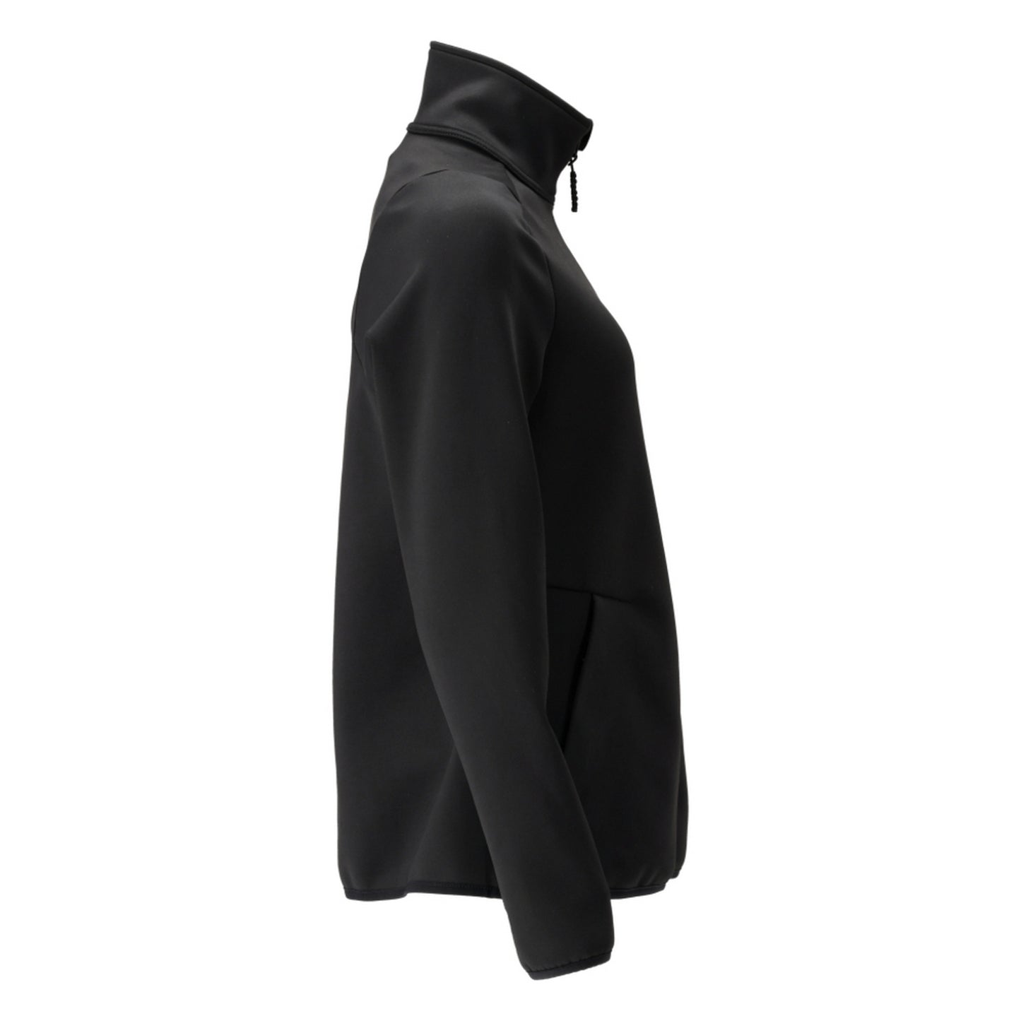 Black - Side - Mascot Womens-Ladies Customised Fleece Jacket