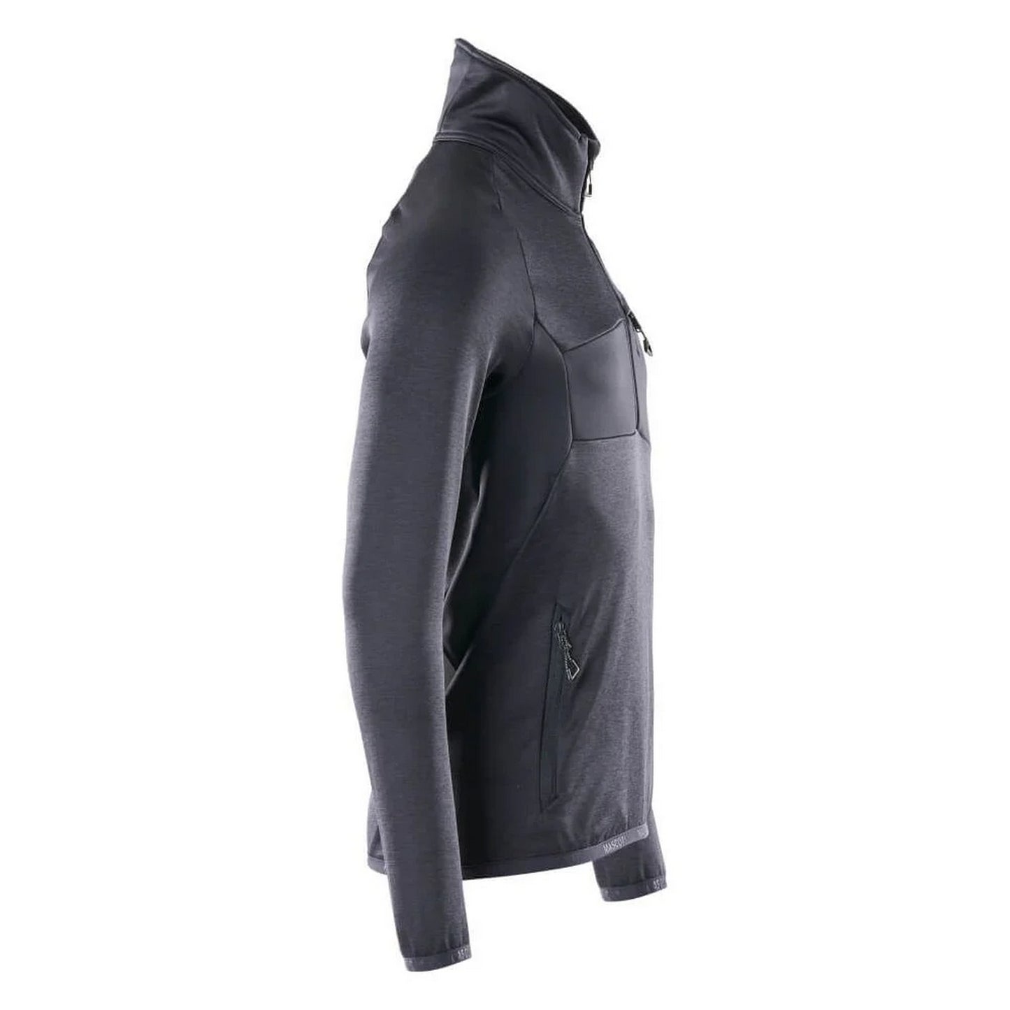 Dark Navy - Back - Mascot Mens Advanced Plain Half Zip Fleece Top