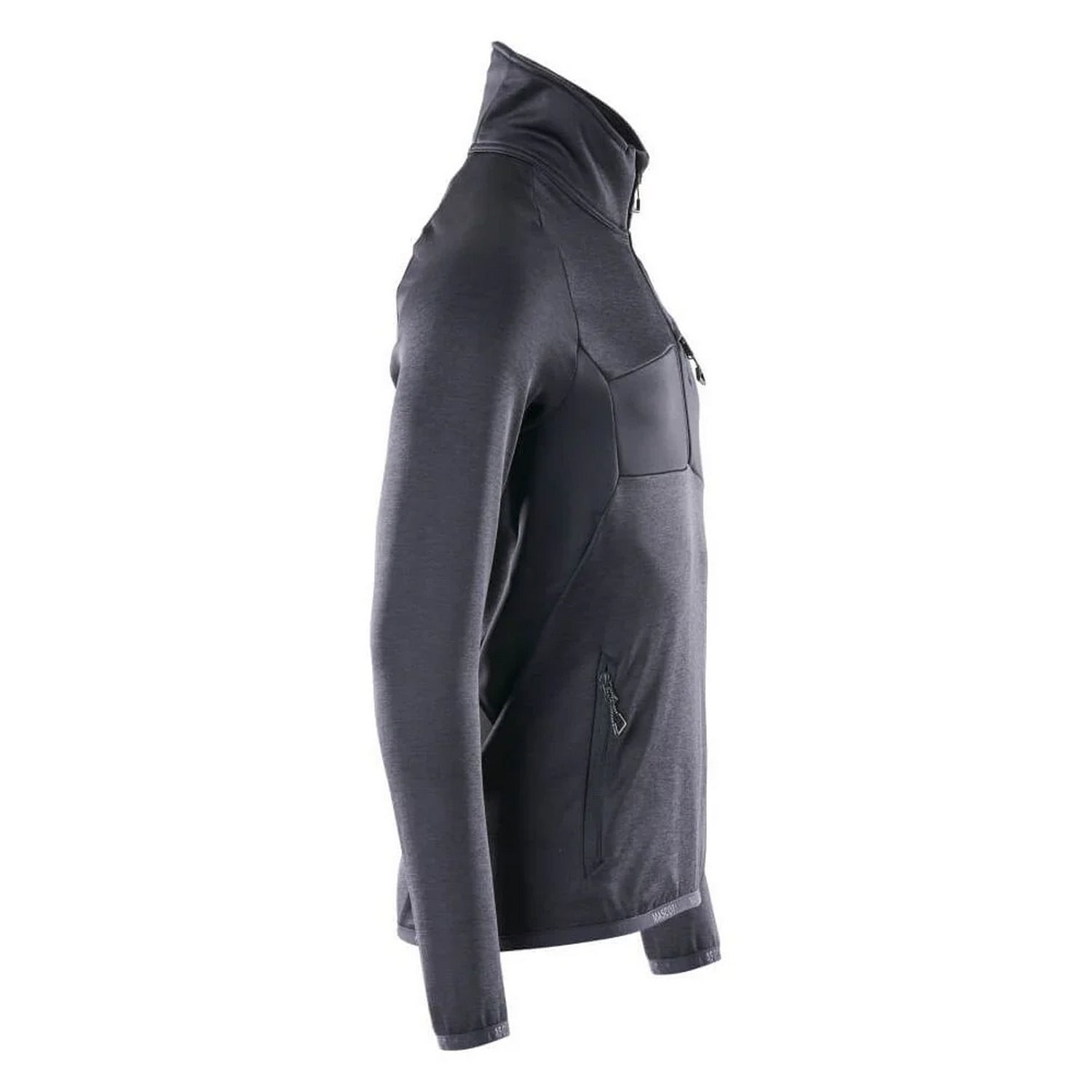 Dark Navy - Back - Mascot Mens Advanced Plain Half Zip Fleece Top