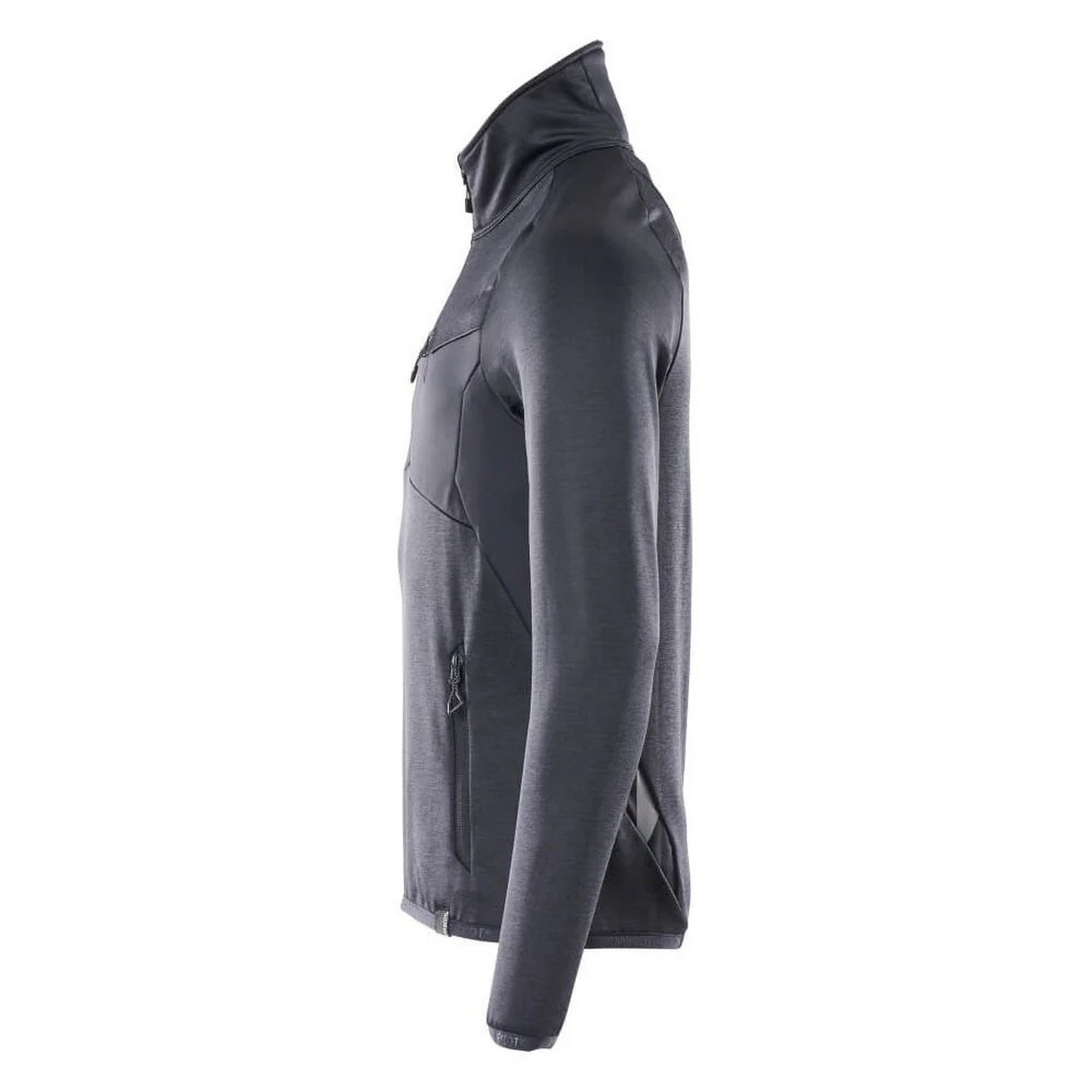 Dark Navy - Side - Mascot Mens Advanced Plain Half Zip Fleece Top
