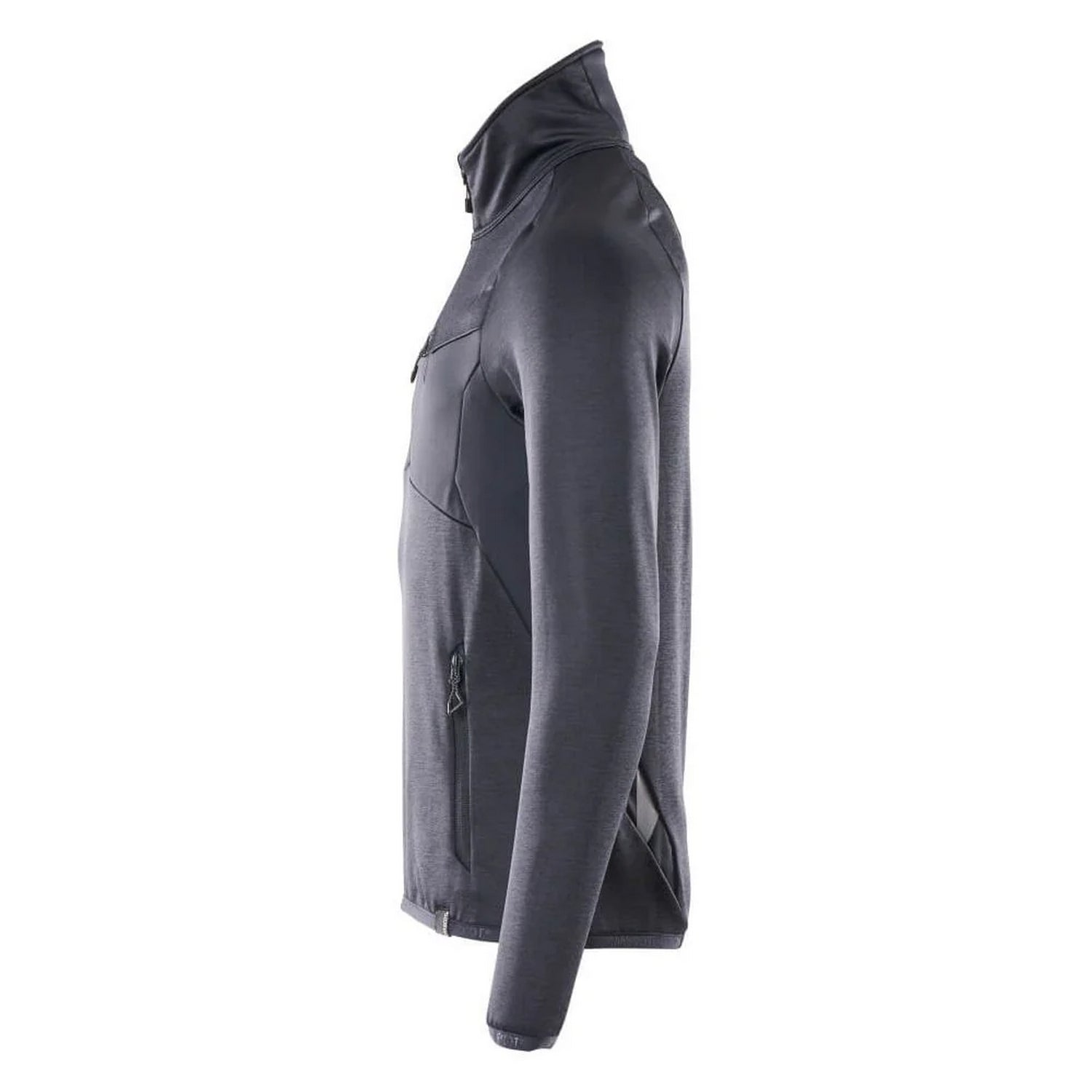 Dark Navy - Side - Mascot Mens Advanced Plain Half Zip Fleece Top