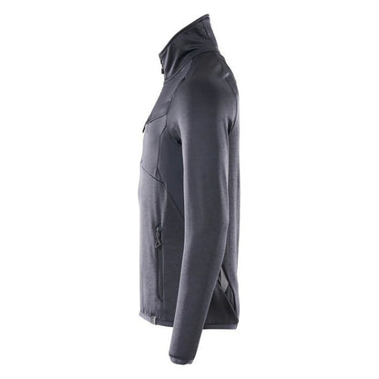 Dark Navy - Side - Mascot Mens Advanced Plain Half Zip Fleece Top