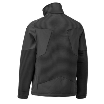 Black - Back - Mascot Mens Customised Half Zip Fleece Top
