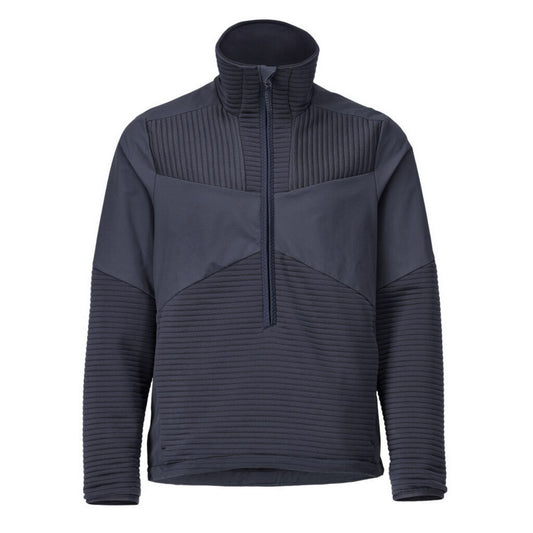 Dark Navy - Front - Mascot Mens Customised Half Zip Fleece Top