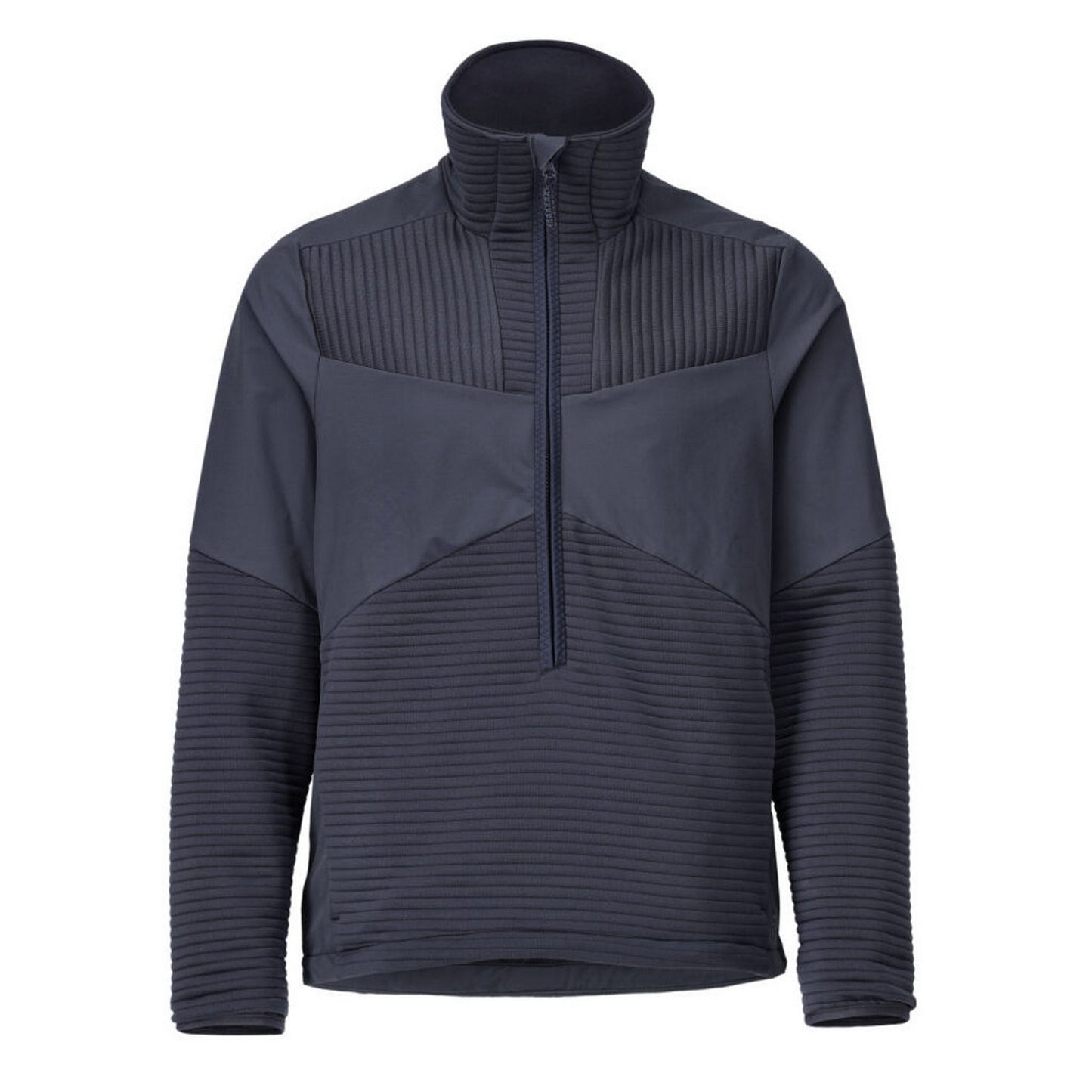 Dark Navy - Front - Mascot Mens Customised Half Zip Fleece Top