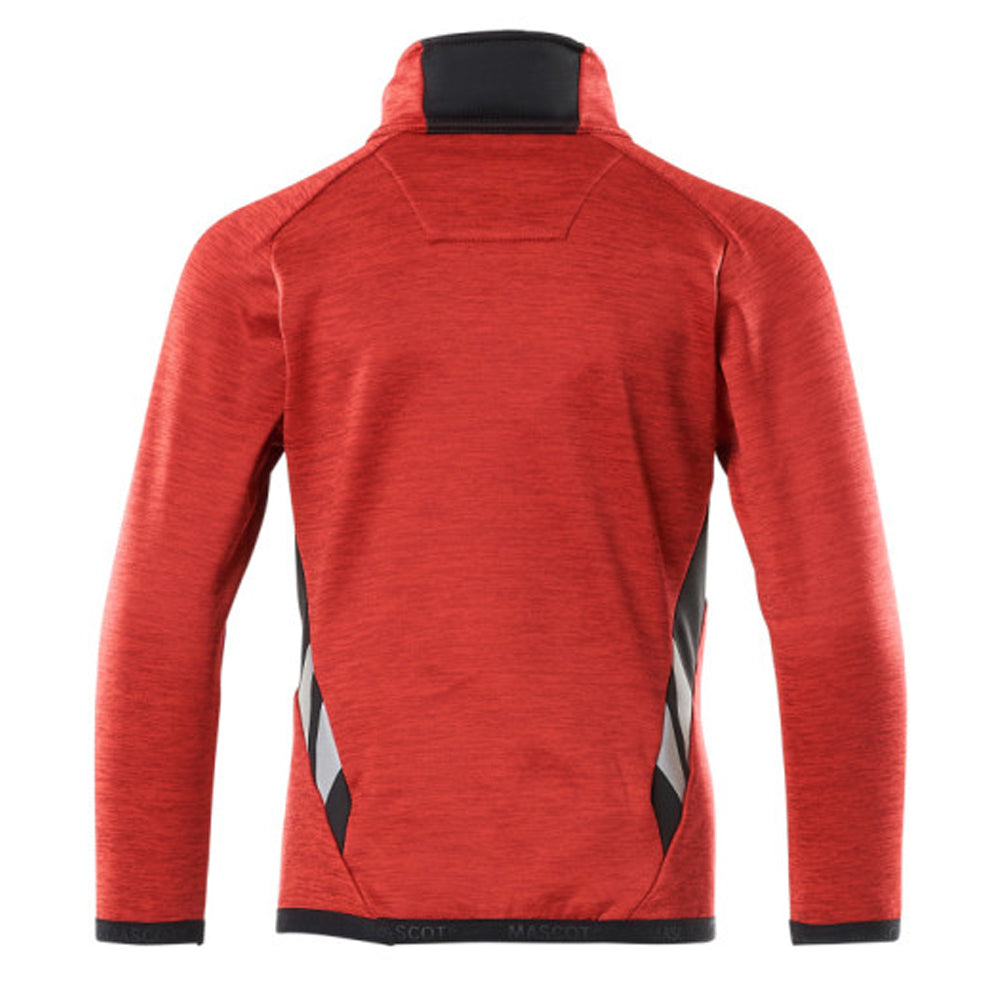 Traffic Red-Black - Back - Mascot Childrens-Kids Accelerate Safe Fleece Top