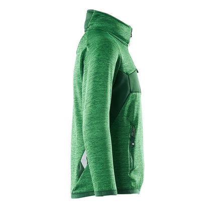 Grass Green-Green - Side - Mascot Childrens-Kids Accelerate Safe Fleece Top