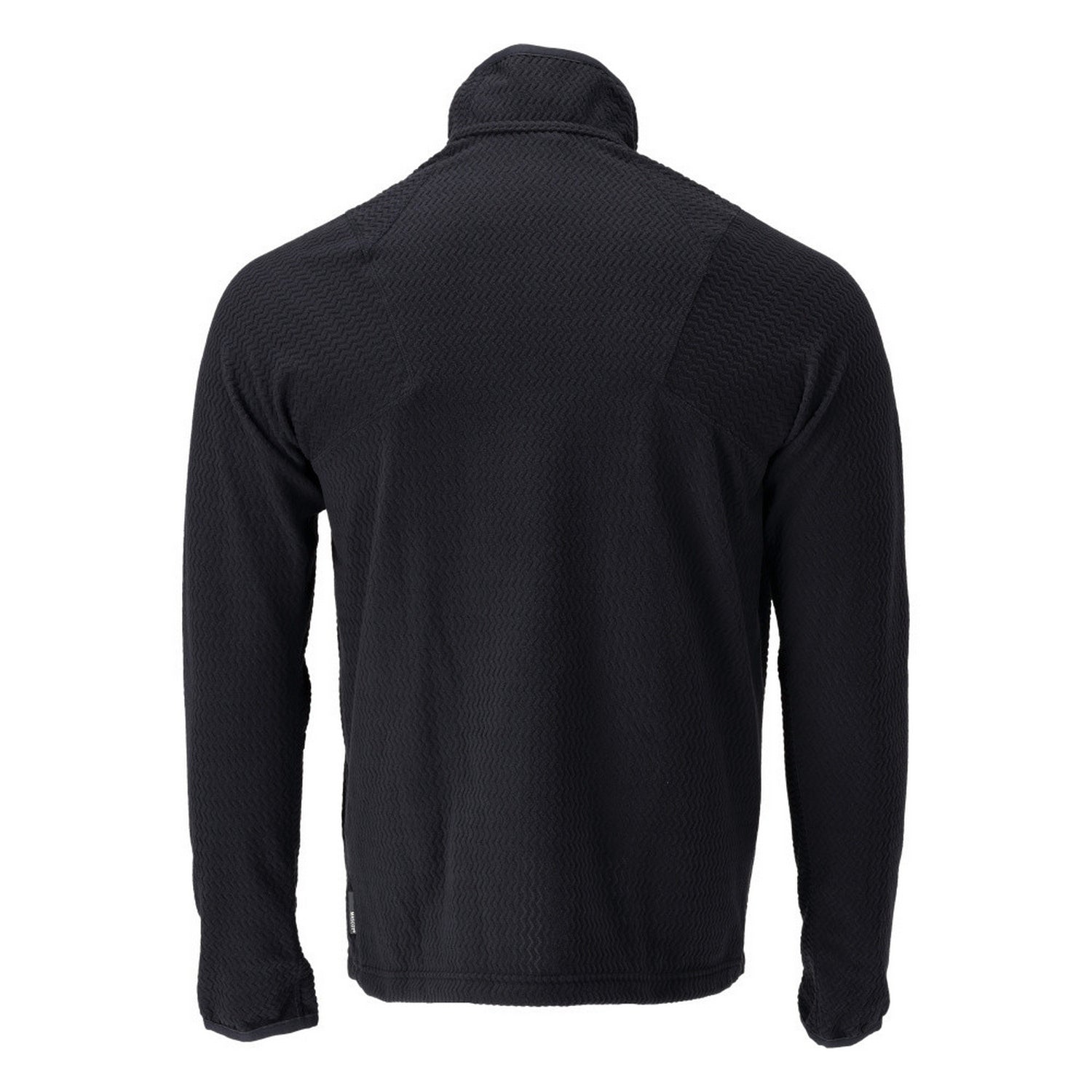 Dark Navy - Back - Mascot Mens Customised Microfleece Half Zip Jumper