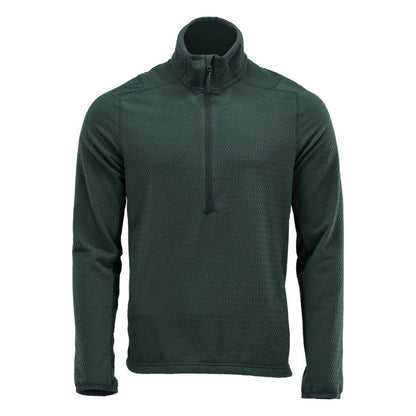 Forest Green - Front - Mascot Mens Customised Microfleece Half Zip Jumper
