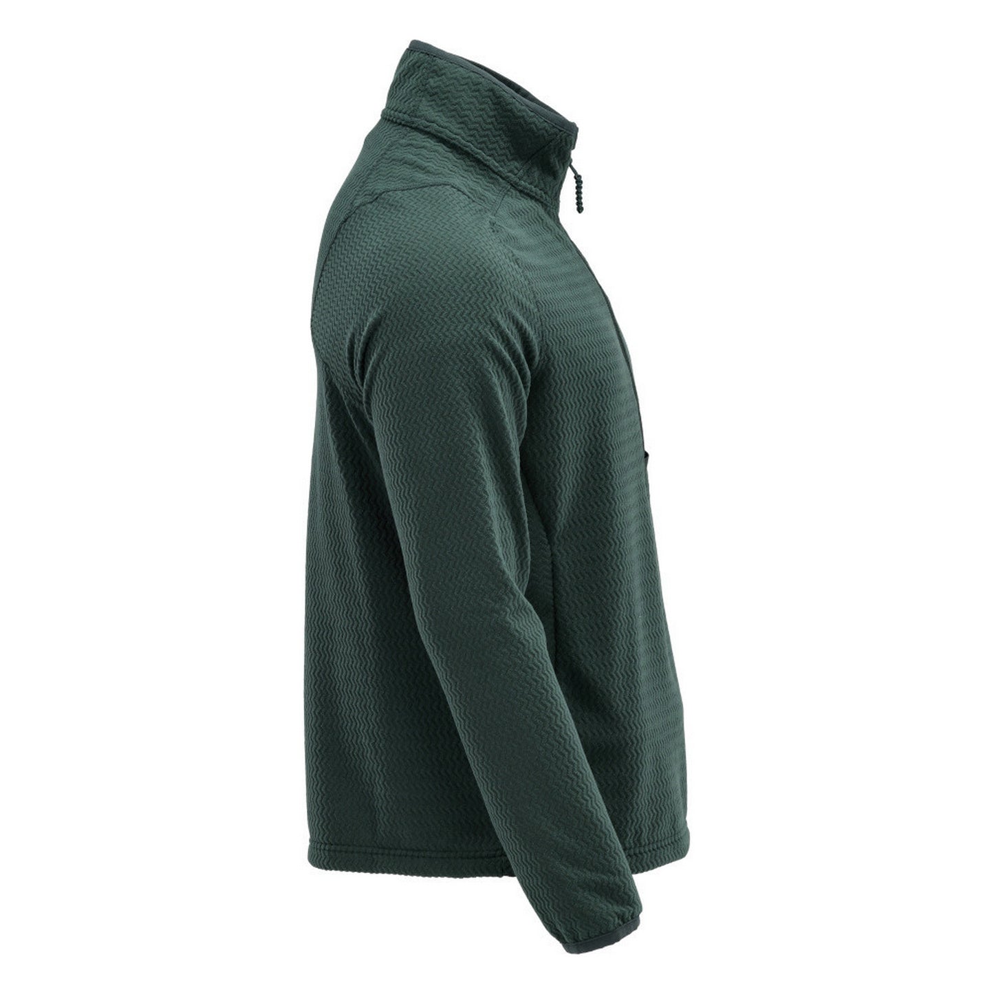 Forest Green - Side - Mascot Mens Customised Microfleece Half Zip Jumper