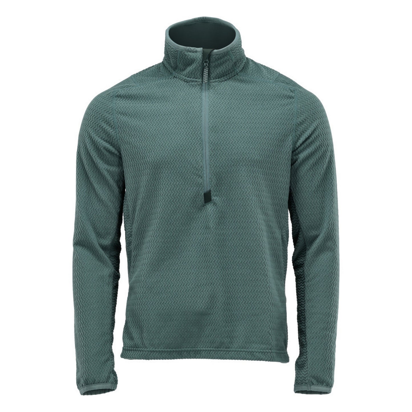 Light Forest - Front - Mascot Mens Customised Microfleece Half Zip Jumper