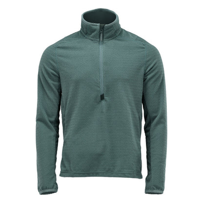 Light Forest - Front - Mascot Mens Customised Microfleece Half Zip Jumper