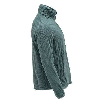 Light Forest - Side - Mascot Mens Customised Microfleece Half Zip Jumper