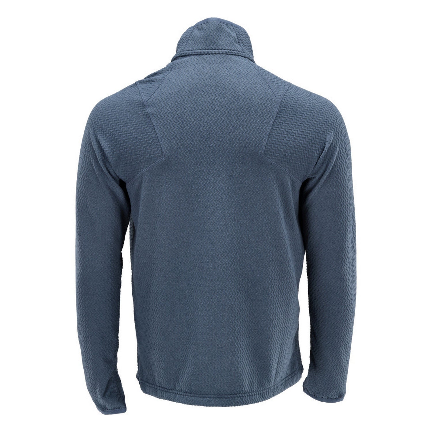 Stone Blue - Back - Mascot Mens Customised Microfleece Half Zip Jumper