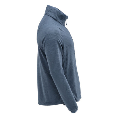 Stone Blue - Side - Mascot Mens Customised Microfleece Half Zip Jumper