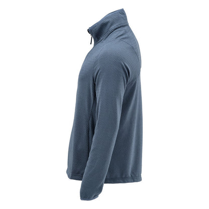 Stone Blue - Lifestyle - Mascot Mens Customised Microfleece Half Zip Jumper