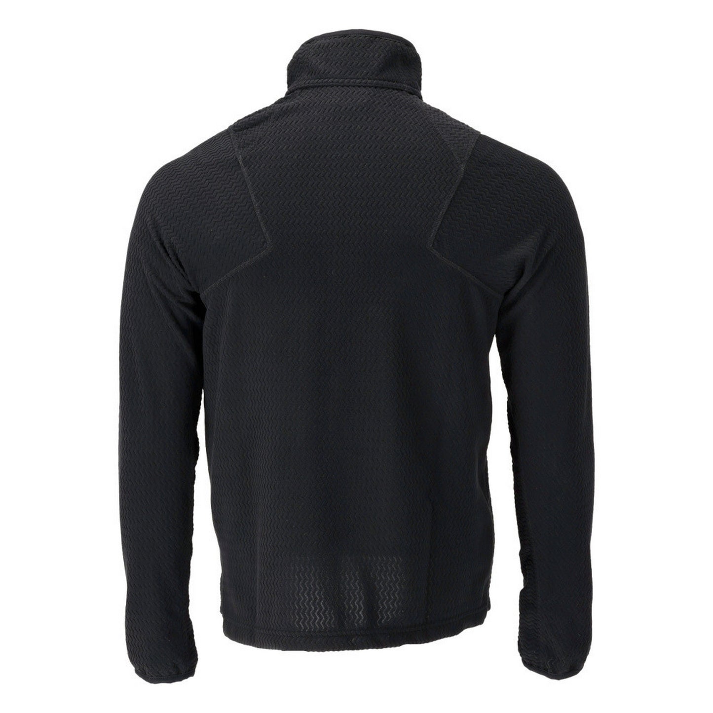 Black - Back - Mascot Mens Customised Microfleece Half Zip Jumper