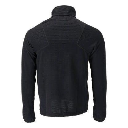 Black - Back - Mascot Mens Customised Microfleece Half Zip Jumper