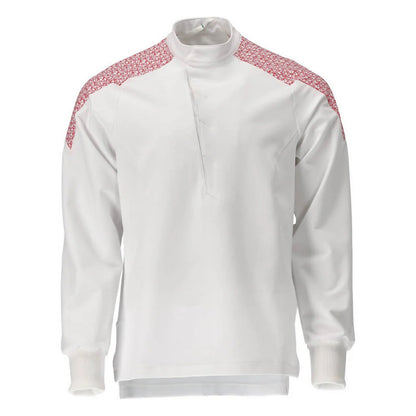 White-Traffic Red - Front - Mascot Mens Smock Food & Care Chef T-Shirt