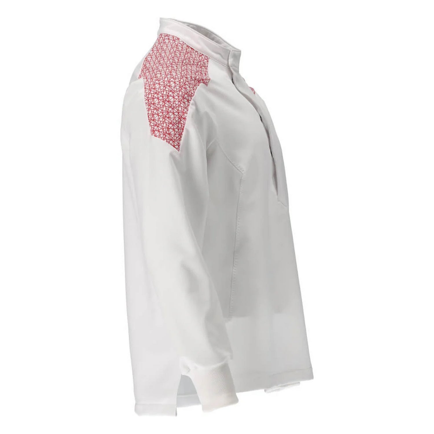 White-Traffic Red - Back - Mascot Mens Smock Food & Care Chef T-Shirt