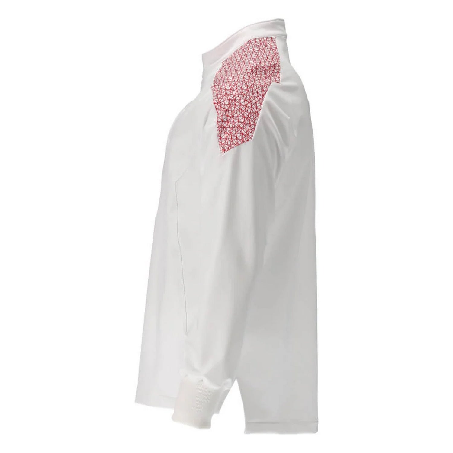 White-Traffic Red - Side - Mascot Mens Smock Food & Care Chef T-Shirt
