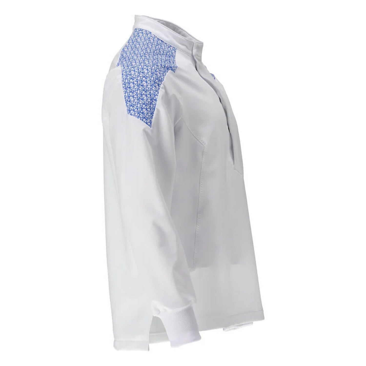 White-Azure Blue - Back - Mascot Mens Smock Food & Care Chef T-Shirt