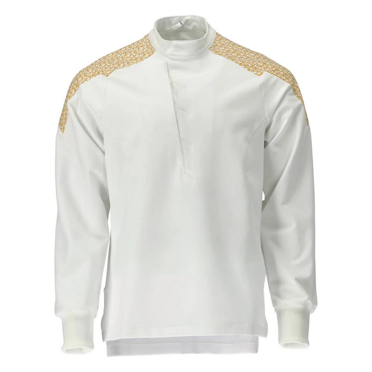 White-Curry-Gold - Front - Mascot Mens Smock Food & Care Chef T-Shirt