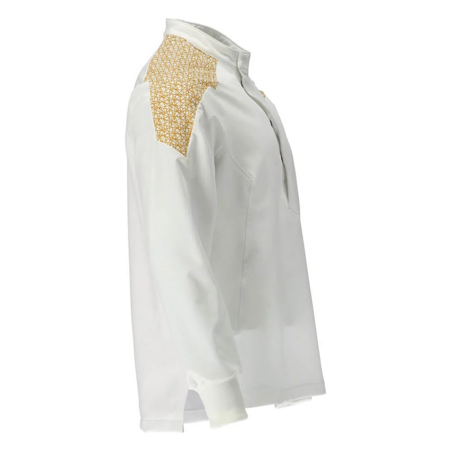 White-Curry-Gold - Back - Mascot Mens Smock Food & Care Chef T-Shirt