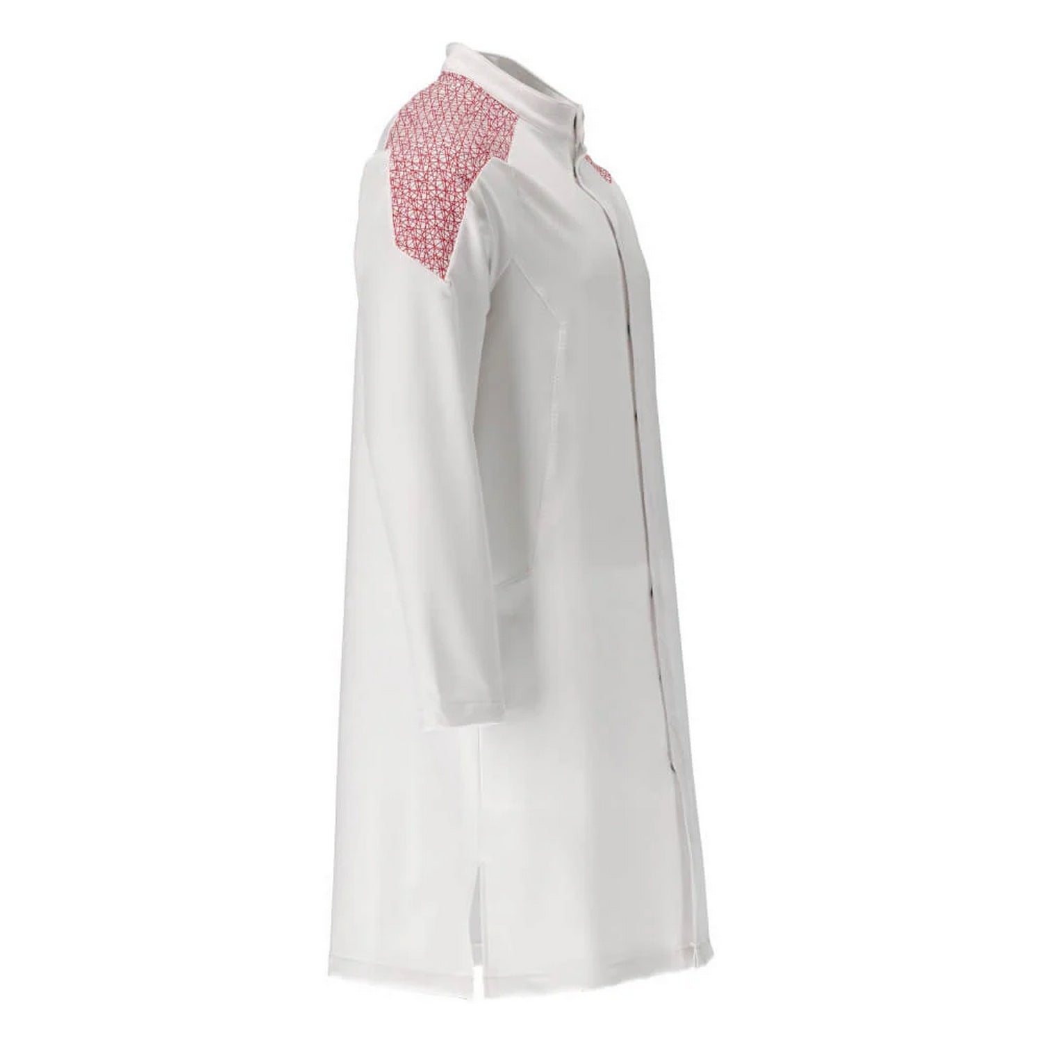 White-Traffic Red - Back - Mascot Mens Smock Food & Care Full Apron