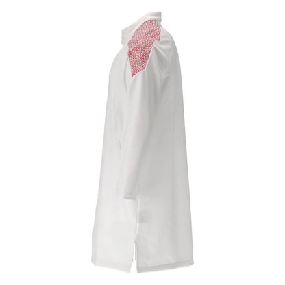 White-Traffic Red - Side - Mascot Mens Smock Food & Care Full Apron