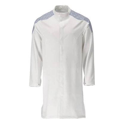 White-Azure Blue - Front - Mascot Mens Smock Food & Care Full Apron