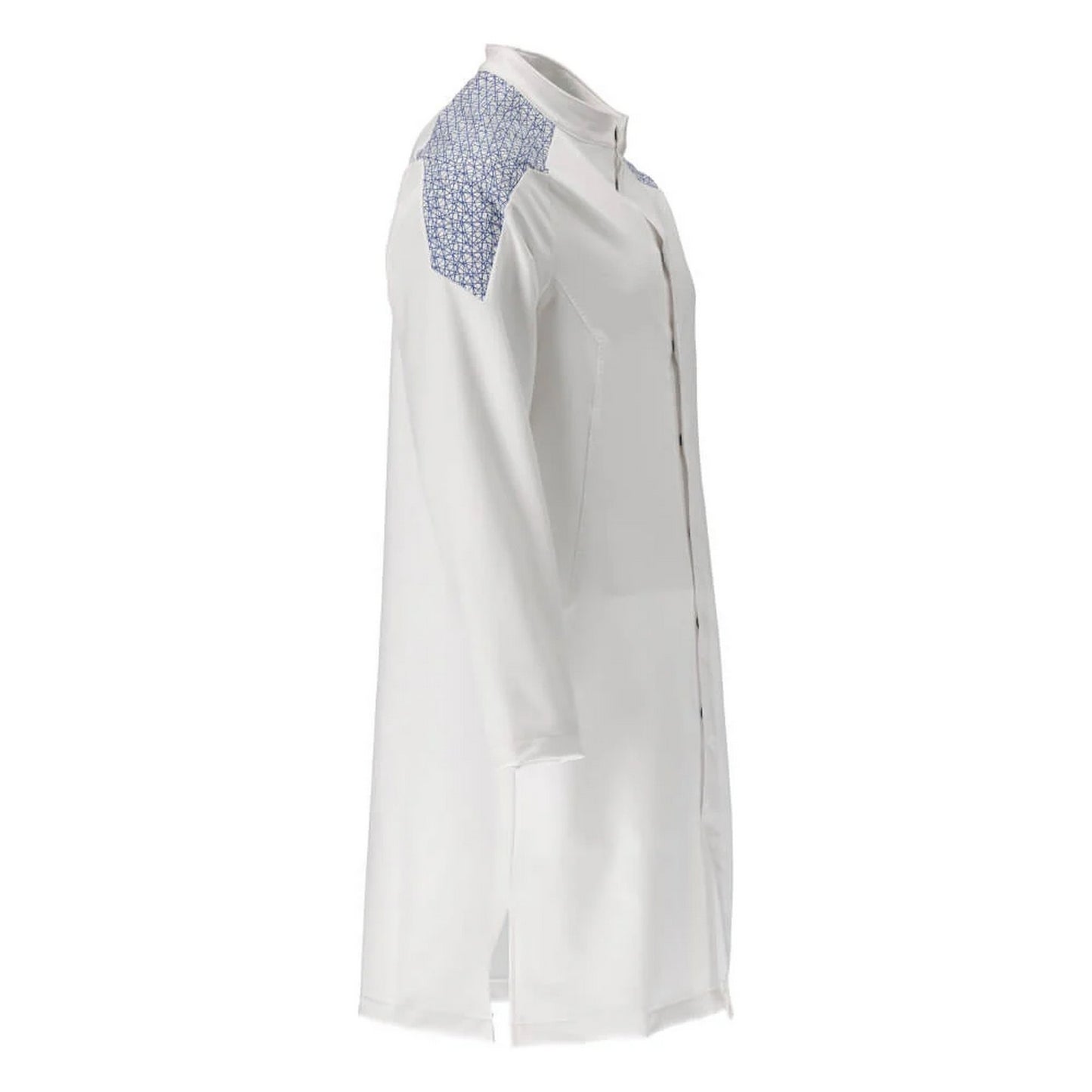 White-Azure Blue - Back - Mascot Mens Smock Food & Care Full Apron