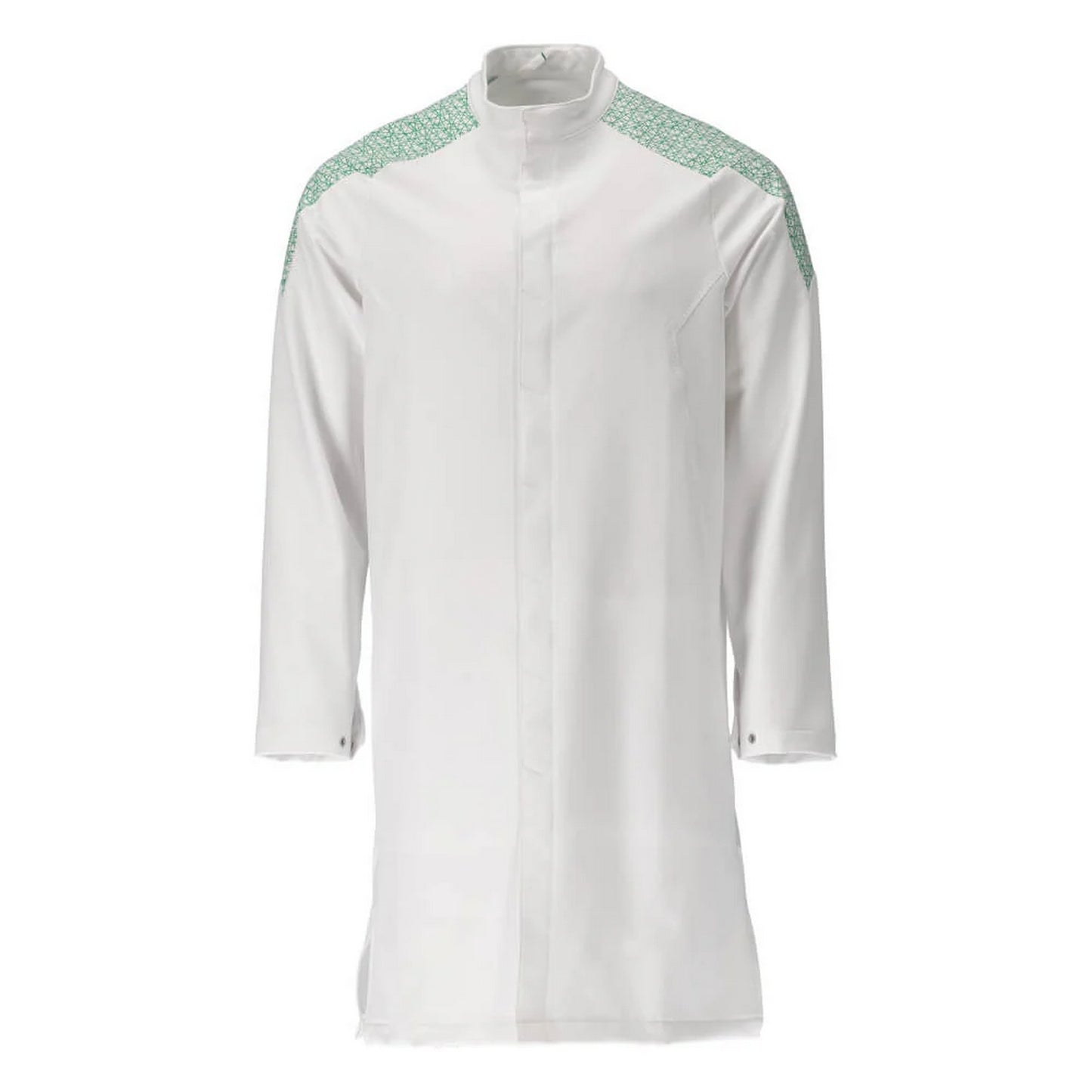 White-Grass Green - Front - Mascot Mens Smock Food & Care Full Apron